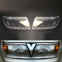 YJWAUTO - Original Headlight Lens for Mitsubishi Sport Pajero Race Headlamp Cover Car Glass Replacement Front Head Light Auto Shell Projector Lens