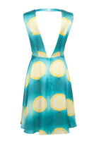 MENESTHO' - Original Bamboo Silk Digitally Printed Open Back Dress