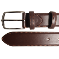 34 Mm Sartorial Buffed Leather Belt Brown