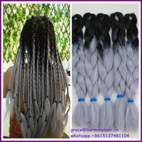 Desire for Hair 10packs Per Lot 24inch 100g Synthetic Braiding Hair Jumbo Braids 3 Tone Omber Blonde Lavender Color