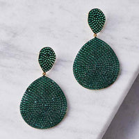 MONTE CARLO - Original Earrings Gold Emerald Zircon