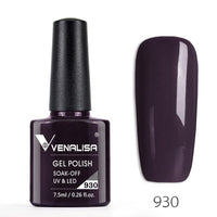 VENALISA - 10 Pcs Nail Enamel Gel Polish 7.5ml Base Coat No Wipe Long Wear Top Coat Full Coverage Color Nail Polish Lacquer Varnish