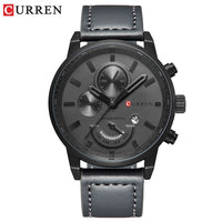 CURREN Men's Casual Sport Quartz Watch Mens Watches Top Brand Luxury Quartz-Watch Leather Military Watch Wrist Male Clock Drop