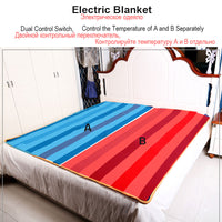 220V Automatic Electric Heating Thermostat Throw Blanket Double Body Warmer Bed Electric Mattress Heated Carpets Mat EU Plug