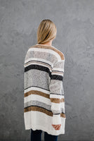 LIVING FREE BEAUTY - Original Best Part of Me Color Block Cardigan