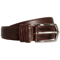 34 Mm Sartorial Buffed Leather Belt Brown