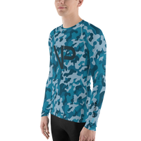 Men's Venture Pro Ocean Camo Performance Rash Guard UPF 40+