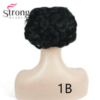 Original Short Messy Curly Dish Hair Bun Extension Easy Stretch Hair Combs Clip in Ponytail Extension Scrunchie Chignon Ponytail