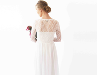 Original Long Sleeve Wedding Dress, Wrap Long Sleeves  1261