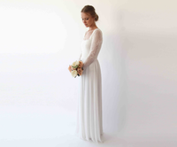 BLUSHFASHION - Original Square Neckline Wedding Dress #1231