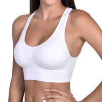 Most Comfortable Racerback Bra 2 Pack Black and White