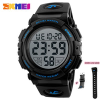 SKMEI Chrono Men Watch Top Luxury Brand Sport Watch Electronic Digital Male Wrist Clock Man 50M Waterproof Men's Watches 1258