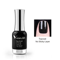 Venalisa 12ml Supper Diamond Top Coat Supply Nail Art Enamel Gel Nail Polish Shining Glitter Sequin Starry Platinum Paint Gel