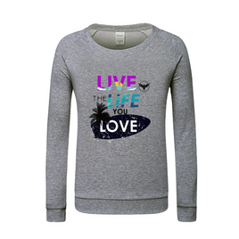 Women's Cotton Club Live the Life You Love Long Sleeve Sweatshirt