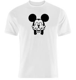 T-shirt Mickey Mouse Fuck - White - Size S