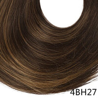 Original Synthetic Clip in Hair Extension Ombre Bayalage Long Straight Flase Hair Pieces for Women 24" 5clips One Piece 3/4 Head