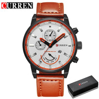 CURREN Men's Casual Sport Quartz Watch Mens Watches Top Brand Luxury Quartz-Watch Leather Military Watch Wrist Male Clock Drop