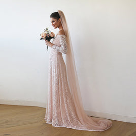 BLUSHFASHION - Original Blush Tulle Veil #4024