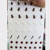 1pc 3D Acrylic Engraved Flower Nail Sticker Embossed Black Line With Flower Water Decals Empaistic Nail Water Slide Decals Z0105