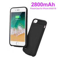 PowerTrust 2800mAh Battery Charger Case Wireless Charging Smart Power Bank for Iphone 6 6s 7 8 Battery Case