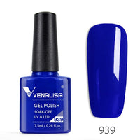 VENALISA - 10 Pcs Nail Gel Polish Full Coverage Beatuiful Color Glitter Color Matt Tempered Top Coat Soak Off Polish Gel Nail Manicure