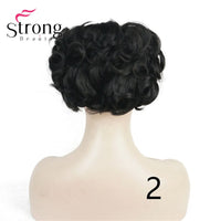 Original Short Messy Curly Dish Hair Bun Extension Easy Stretch Hair Combs Clip in Ponytail Extension Scrunchie Chignon Ponytail