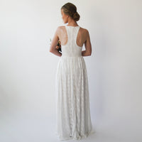 BLUSHFASHION - Original Halter Neckline  Wedding Dress With Pockets  #1221