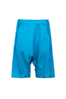 MENESTHO' - Original Silk Modal Turquoise Harrem Shorts