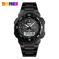 Fashion SKMEI Brand Outdoor Sport Watch Men 50m Waterproof Digital Quartz Dual Time Military Sports Watches Climbing Swim Clock