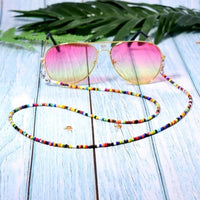 MOON GIRL Colorful Seed Beads Eyeglass Chains Street Stylish Brillenketten Girl Fashion Sunglasses Chain Eyewears Cord Holder