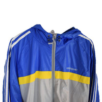 Adidas waterproof lightweight spring jacket - Blue - Size XXL