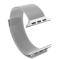 Steel Milanese wrist strap Loop Silver for Apple Watch Series 1 e Series 2 - 38 mm