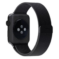 Steel Milanese wrist strap Loop Black for Apple Watch Series 1 e Series 2 - 38 mm