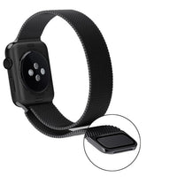 Steel Milanese wrist strap Loop Black for Apple Watch Series 1 e Series 2 - 38 mm