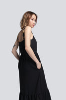 AKOSEE - Original Gabriella Tiered Sundress in Black