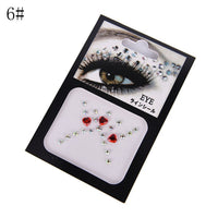 Tattoo Diamond Makeup Eyeliner Eyeshadow Face Sticker Jewel Eyes Makeup Crystal Eyes Sticker