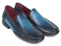 Paul Parkman Hand-Sewn Moccasins Blue (ID#MC649-BLU)