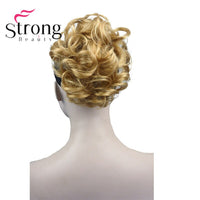 StrongBeauty Short Curly Clip in Claw Ponytail Hair Extension Synthetic Hairpiece 80g With a Jaw/Claw Clip