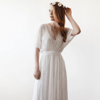 BLUSHFASHION - Original Bestseller Boho Wedding Dress #1417