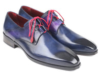 Paul Parkman Ghillie Lacing Blue Dress Shoes (ID#GT511BLU)