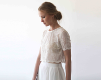 BLUSHFASHION - Original Romantic Style Bridal Chiffon Skirt #3033