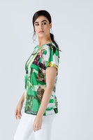 Original Print Flama Top With Tie Detail