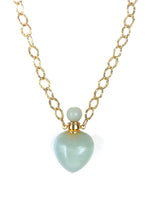 Original Amazonite Heart Chain Necklace