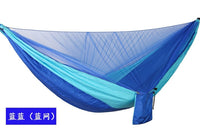 290*140cm Hammock Tent Automatic Quick Open Anti-Mosquito Hanging Bed Single and Double Parachute Hanging Bed With Mosquito Nets