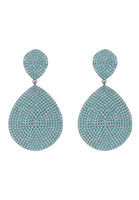 MONTE CARLO - Original Earring Aqua Blue Silver