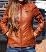 MJ ROOM - Original Leather Jacket for Women - Leather Genuine