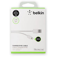 Lightning Belkin USB cable for iPhone, iPad and iPod - White Color