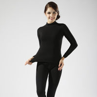 ZERLOS OFFICIAL STORE - Original  New Women's Thick Velvet High Collar Cotton Thermal Underwear  Sets