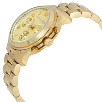 Michael Kors MK5055 Woman Watch - Gold Chrono Steel - Runway