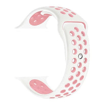 Silicone Sport Strap for Apple Watch Nike+ White/Pink 38 mm 134/97mm